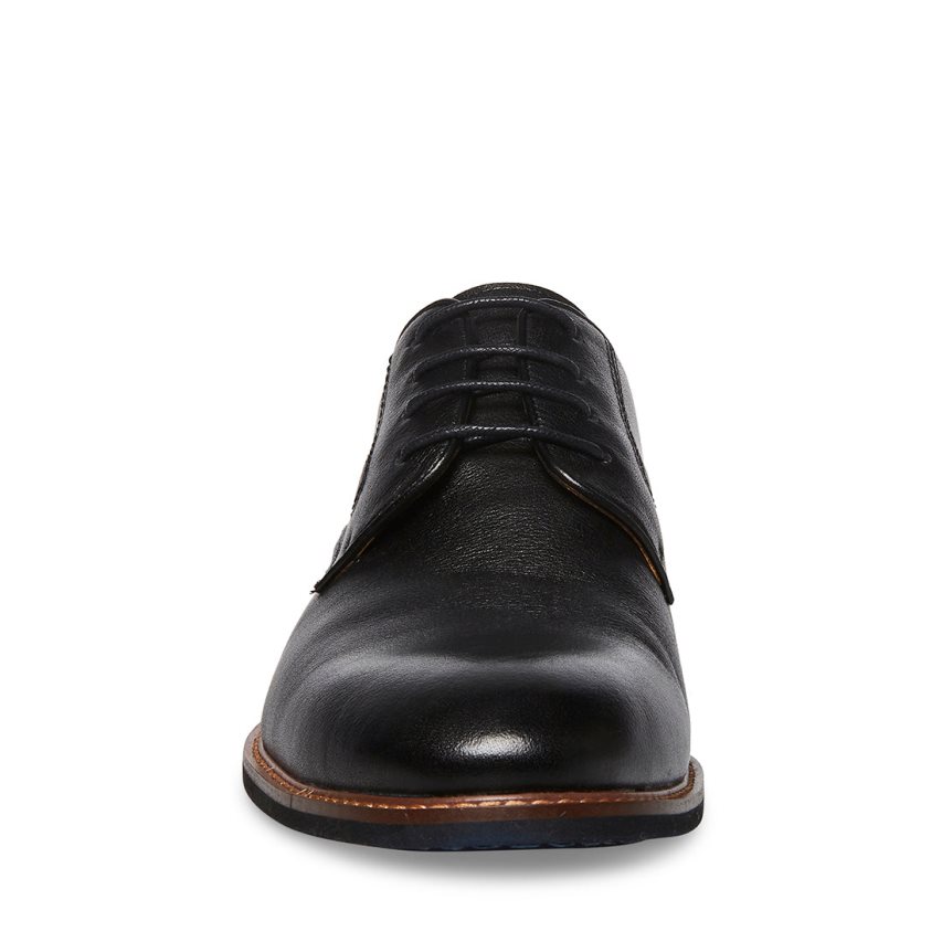 Zapatos Derby Steve Madden Bannon Cuero Hombre Negras | ES LB8214